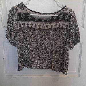 Vintage Open Back Crop Top